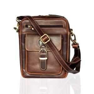 Leather Crossbody Messenger Bag, PRIMEHIDE Leather