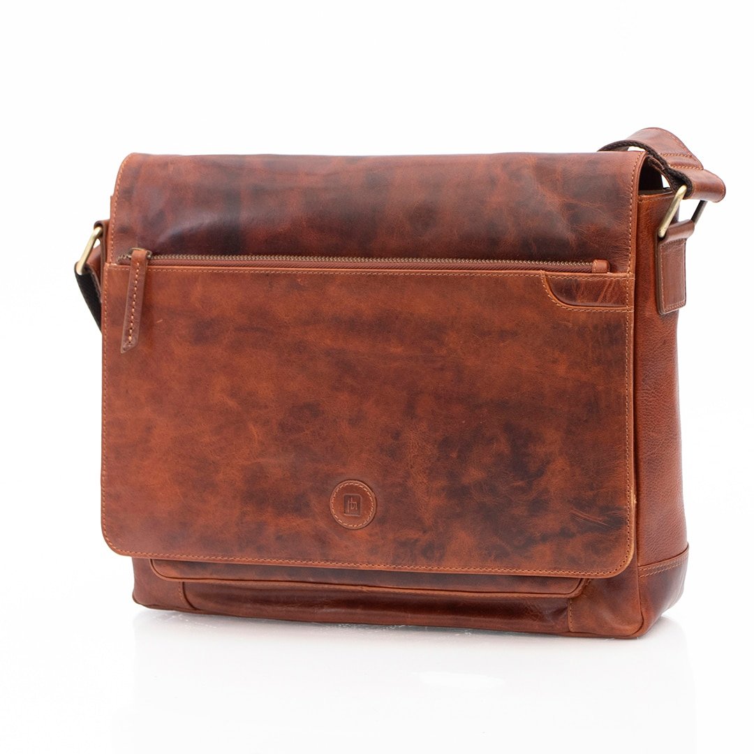 wholesale brown leather messenger bag
