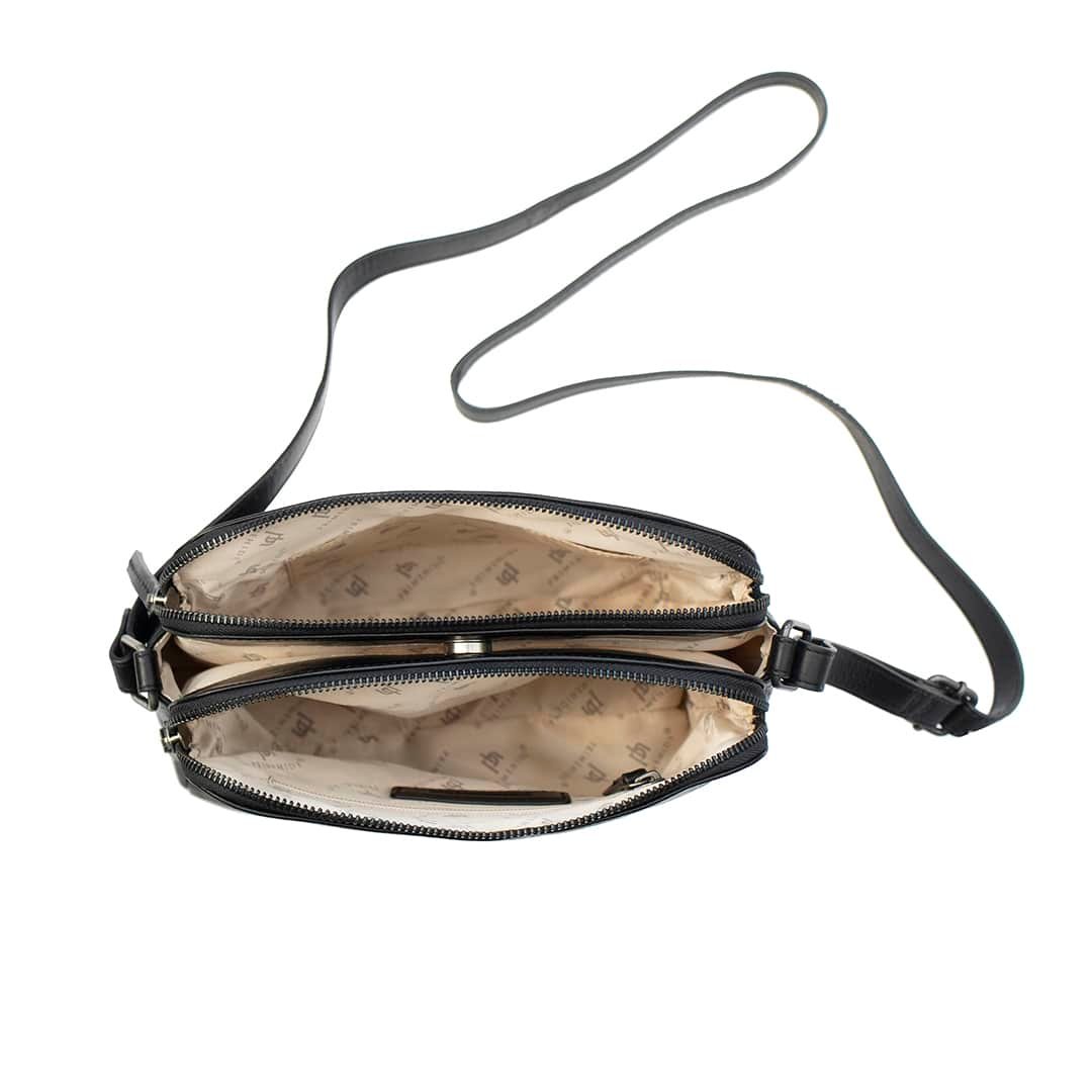 Orion Womens Double Zipper Bag - 2008BLK-03