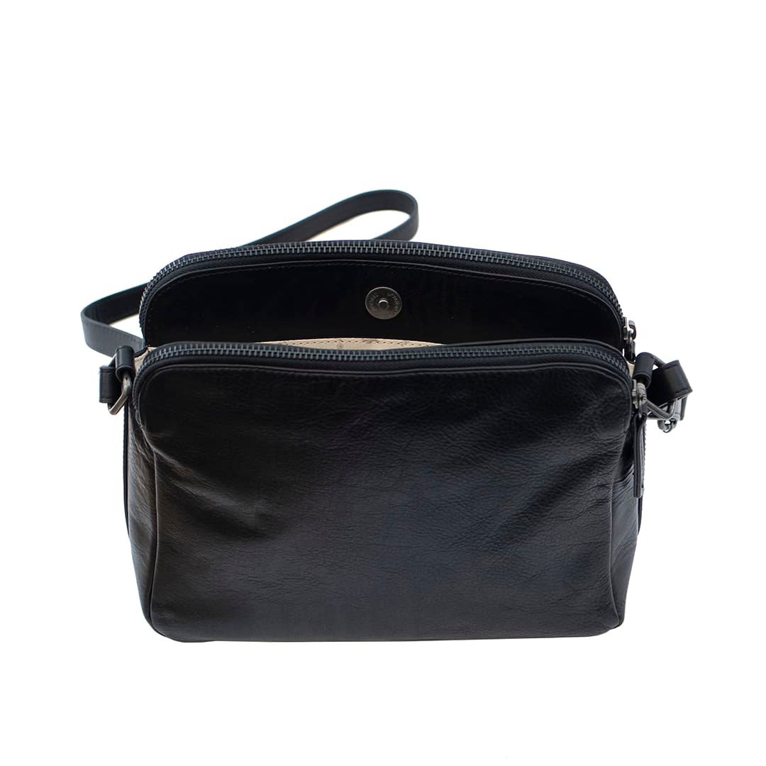 Orion Womens Double Zipper Bag - 2008BLK-06