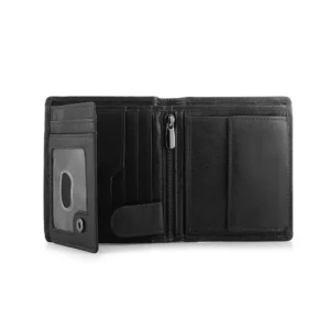 Alperto 4223 black leather wallet with coin pocket