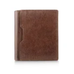 Wholesale Small Trifold Brown Leather Wallet - RFID Secure - Alperto 4223